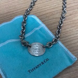 Tiffany & Co. necklace sterling silver dog tag